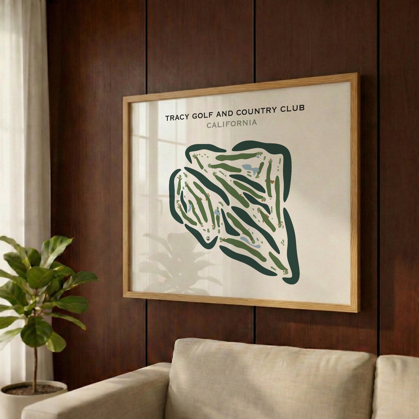 Tracy Golf & Country Club, California - Printed Golf Courses
