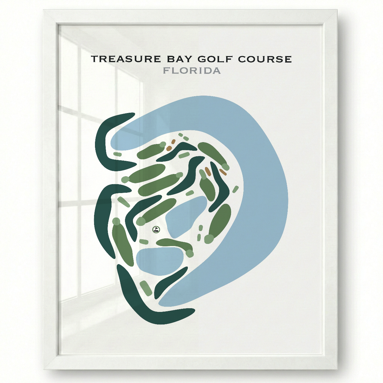 Treasure Bay Golf Course, Florida - Printed Golf Courses