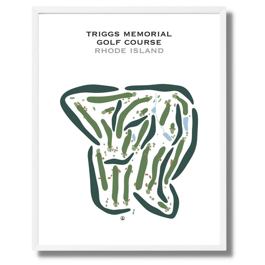 Triggs Memorial Golf Course, Rhode Island - Printed Golf Courses