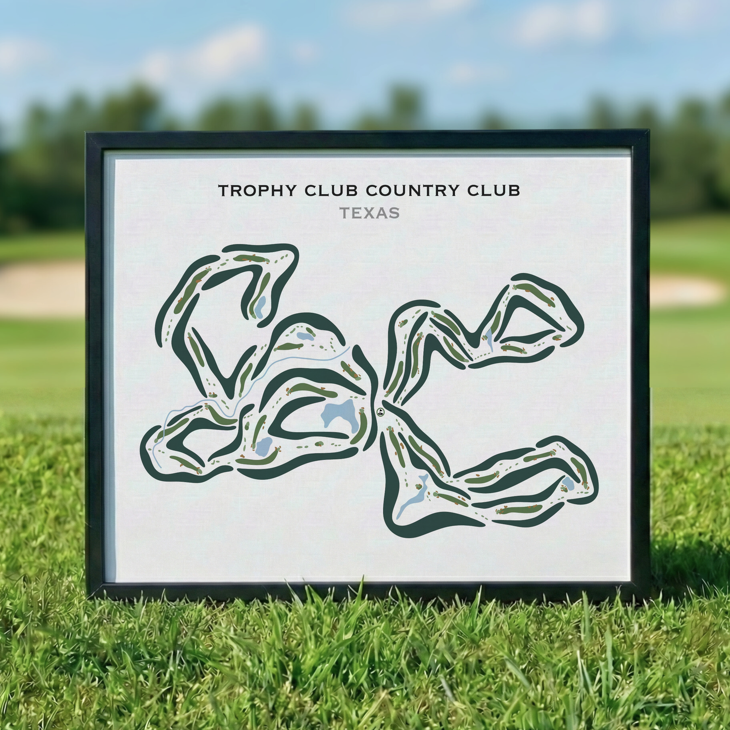 Trophy Club Country Club, Texas - Printed Golf Courses