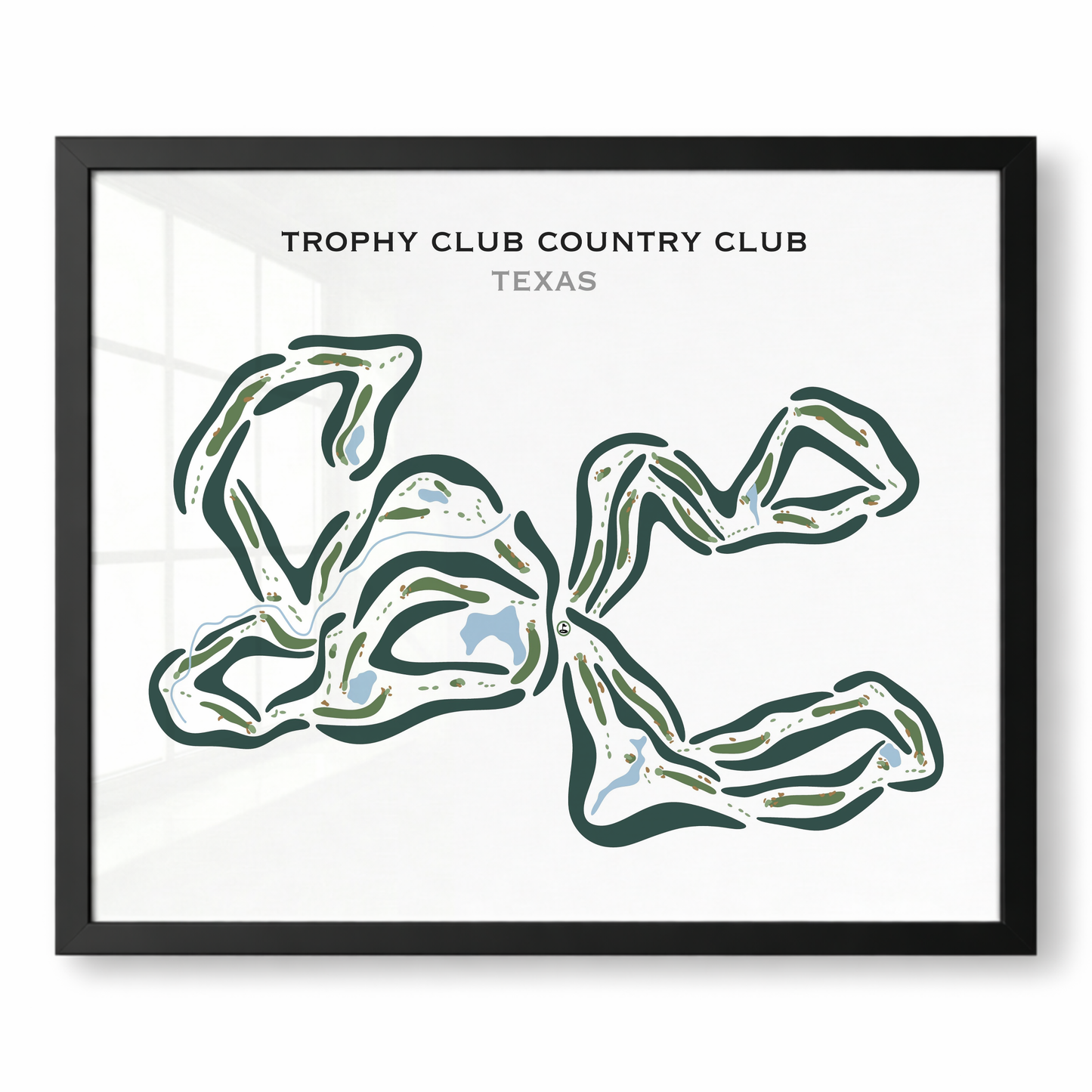 Trophy Club Country Club, Texas - Printed Golf Courses