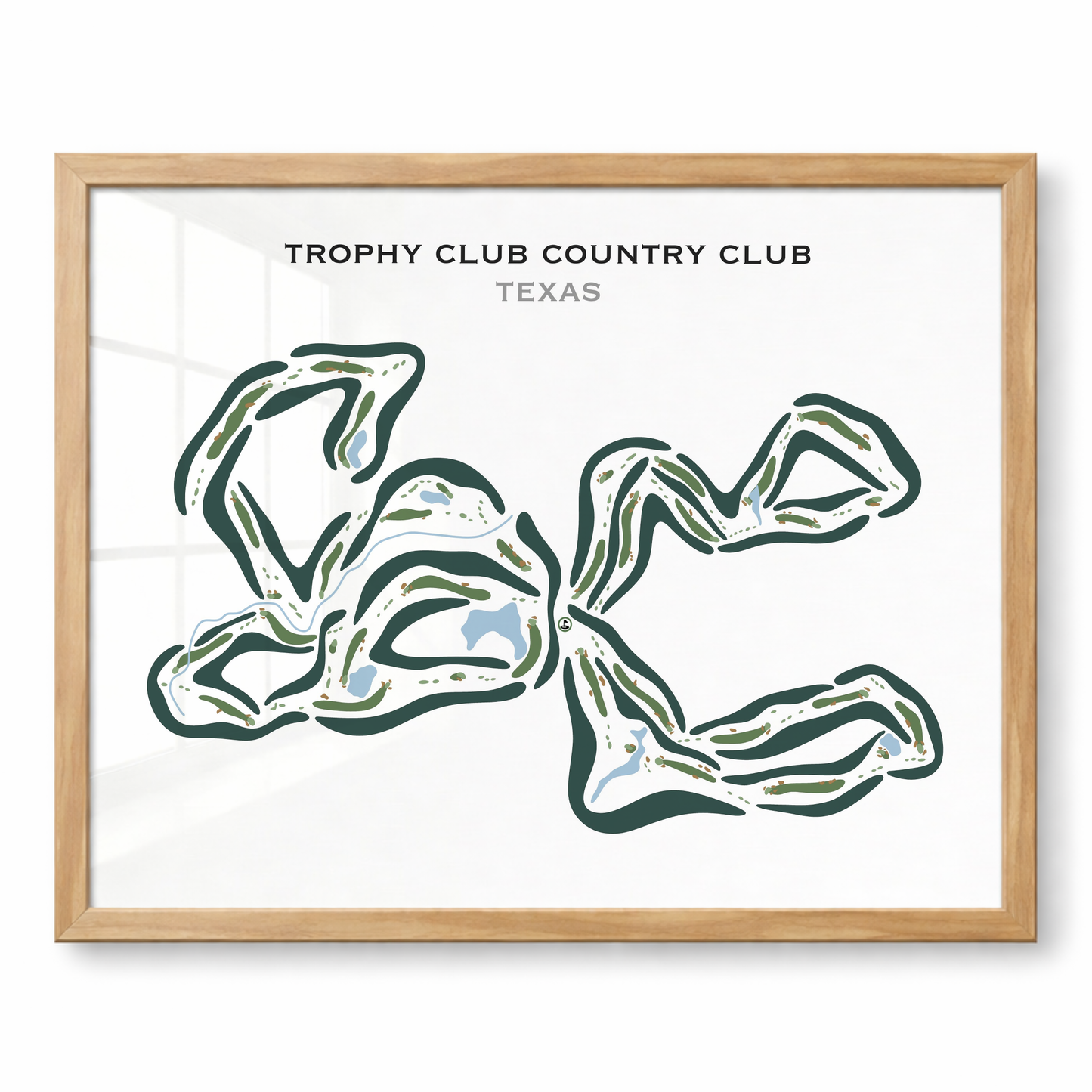 Trophy Club Country Club, Texas - Printed Golf Courses