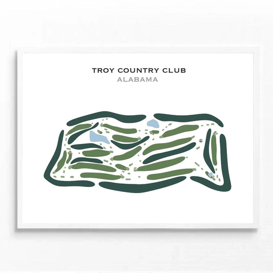 Troy Country Club, Alabama - Printed Golf Courses