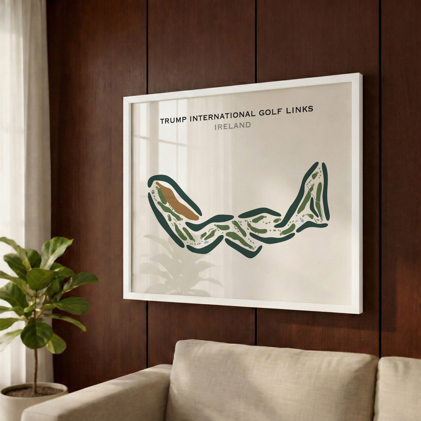 Trump International Golf Links Doonbeg, Ireland - Printed Golf Course