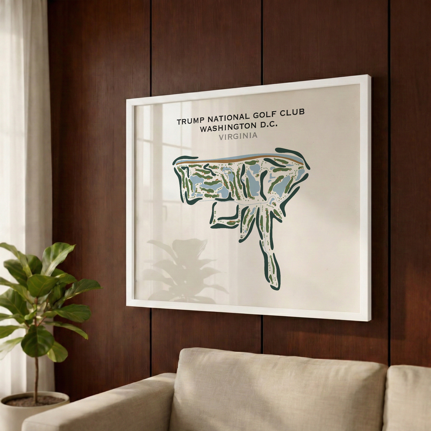 Trump National Golf Club, Washington DC, Virginia - Printed Golf Courses