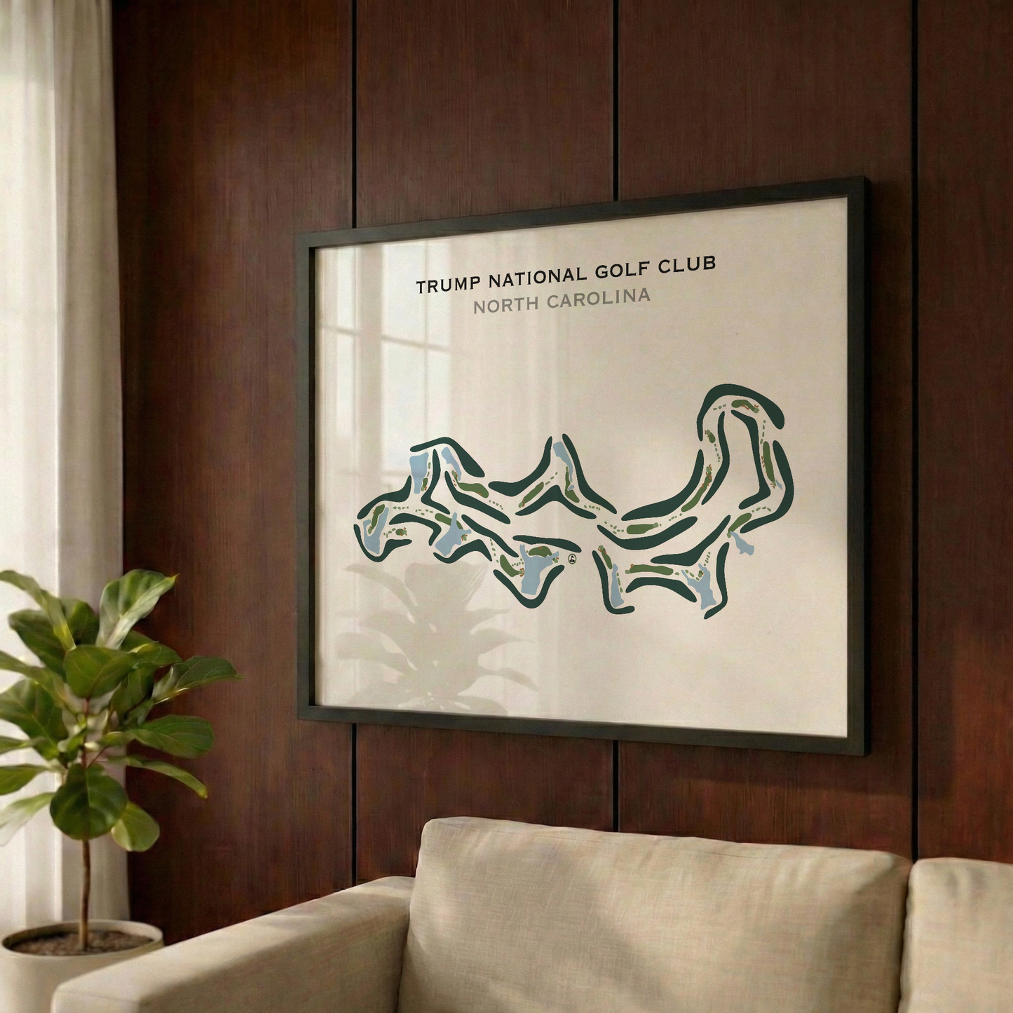 Trump National Golf Club, North Carolina - Printed Golf Course