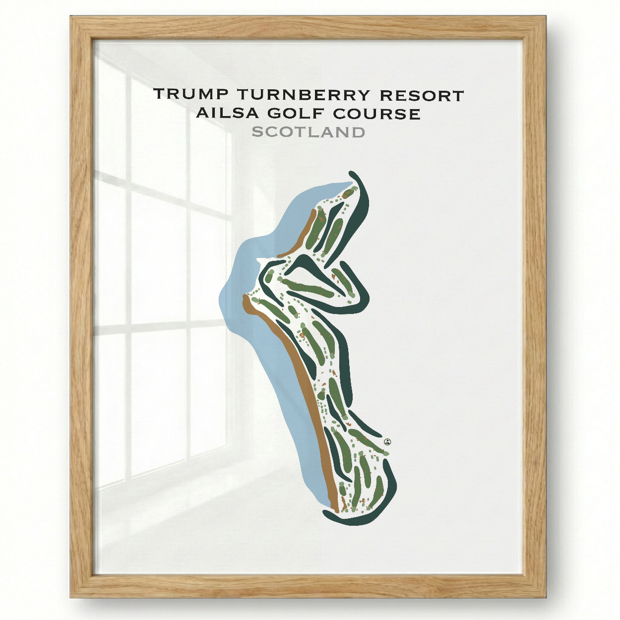 Trump Turnberry Ailsa Golf Course, Scotland - Printed Golf Courses