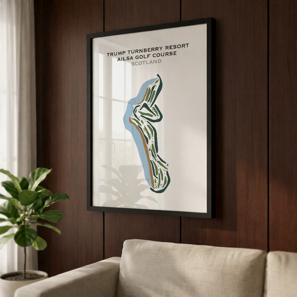 Trump Turnberry Ailsa Golf Course, Scotland - Printed Golf Courses
