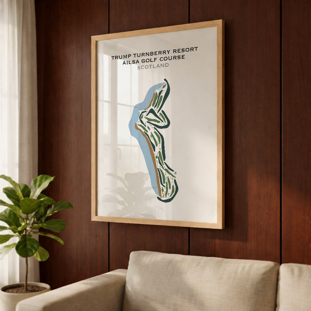 Trump Turnberry Ailsa Golf Course, Scotland - Printed Golf Courses