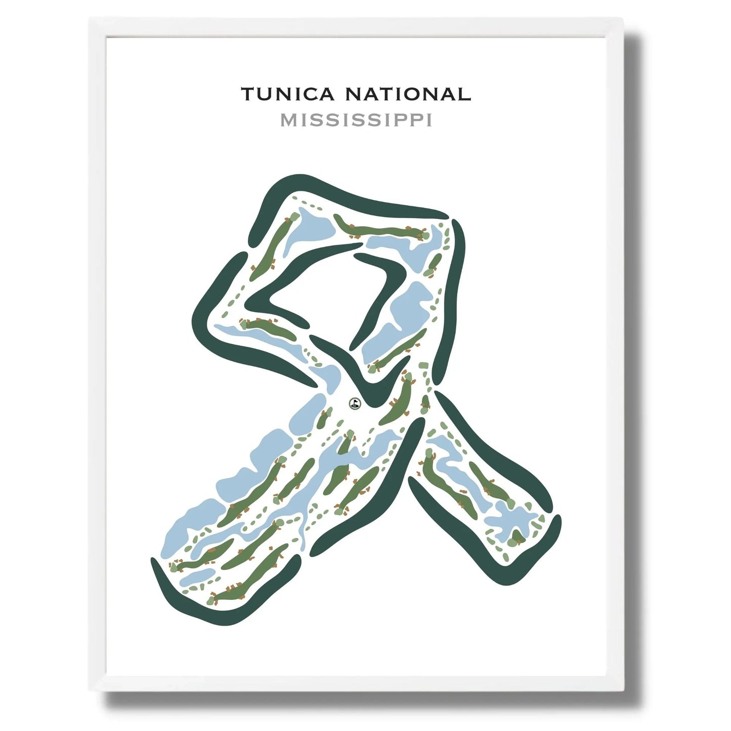 Tunica National Golf and Tennis, Mississippi - Printed Golf Courses