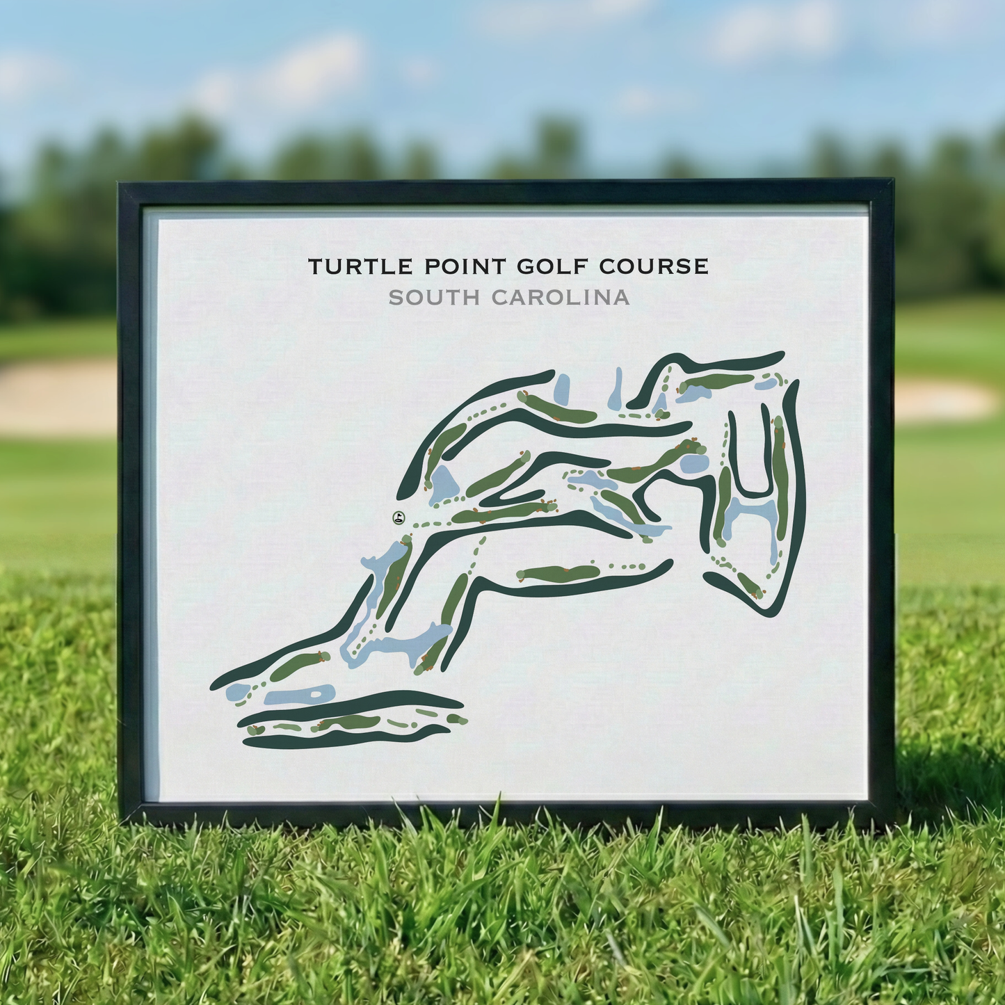 Turtle Point Golf Course, South Carolina - Printed Golf Courses
