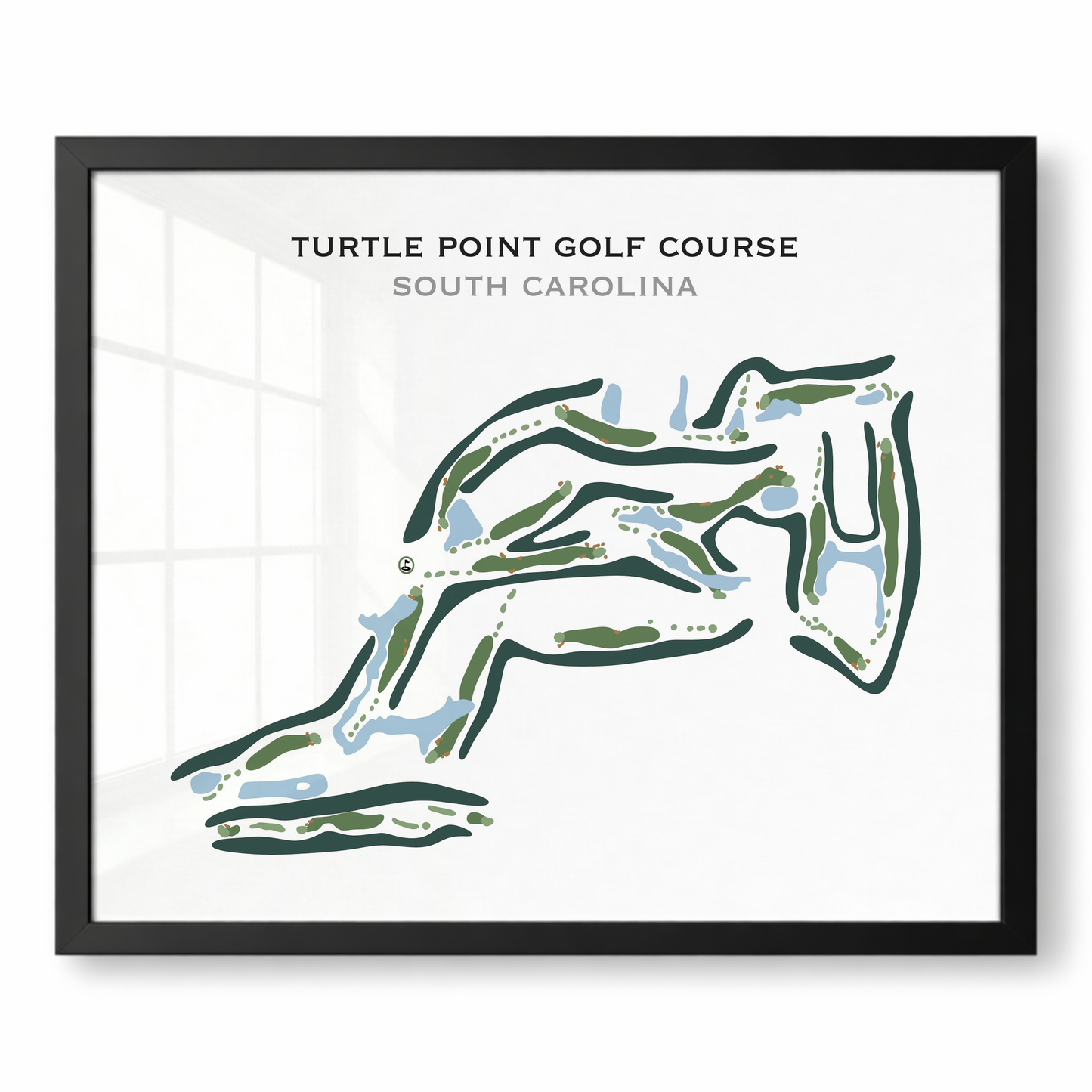 Turtle Point Golf Course, South Carolina - Printed Golf Courses