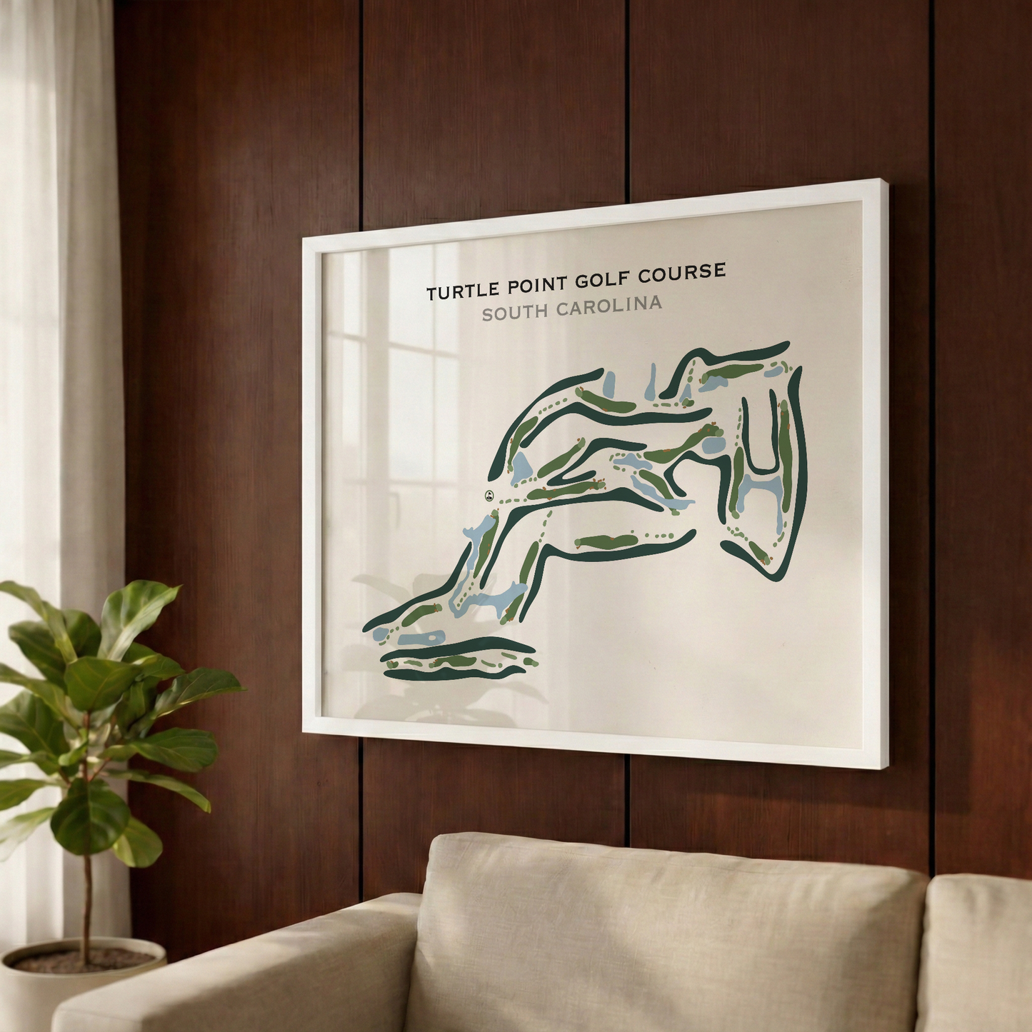 Turtle Point Golf Course, South Carolina - Printed Golf Courses