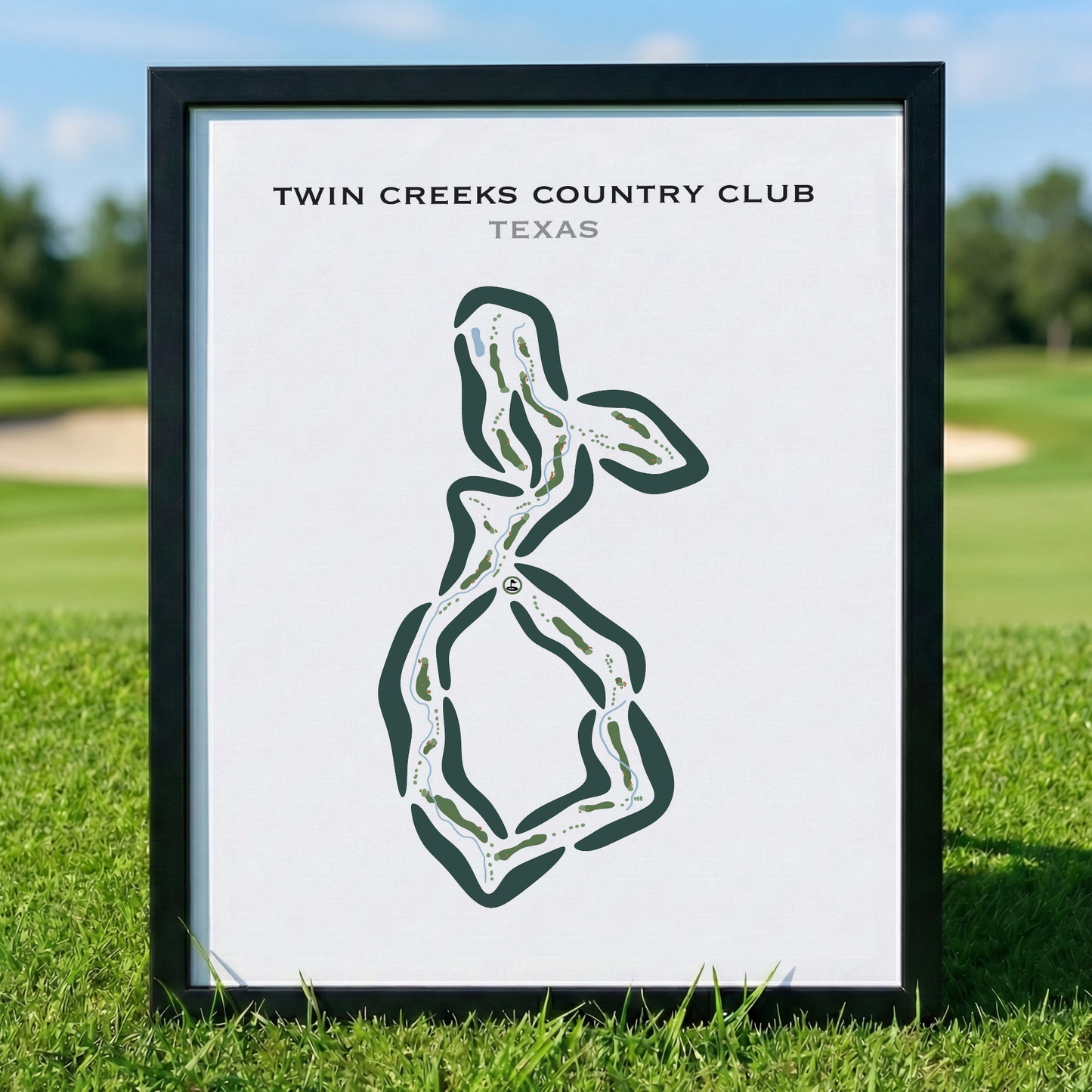 Twin Creeks Country Club, Texas - Printed Golf Course
