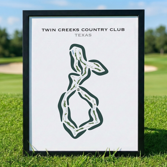 Twin Creeks Country Club, Texas - Printed Golf Course