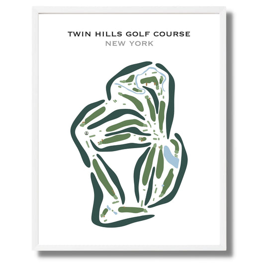 Twin Hills Golf Course, New York - Printed Golf Courses