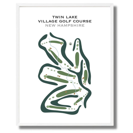 Twin Lake Village Golf Course, New Hampshire - Printed Golf Courses