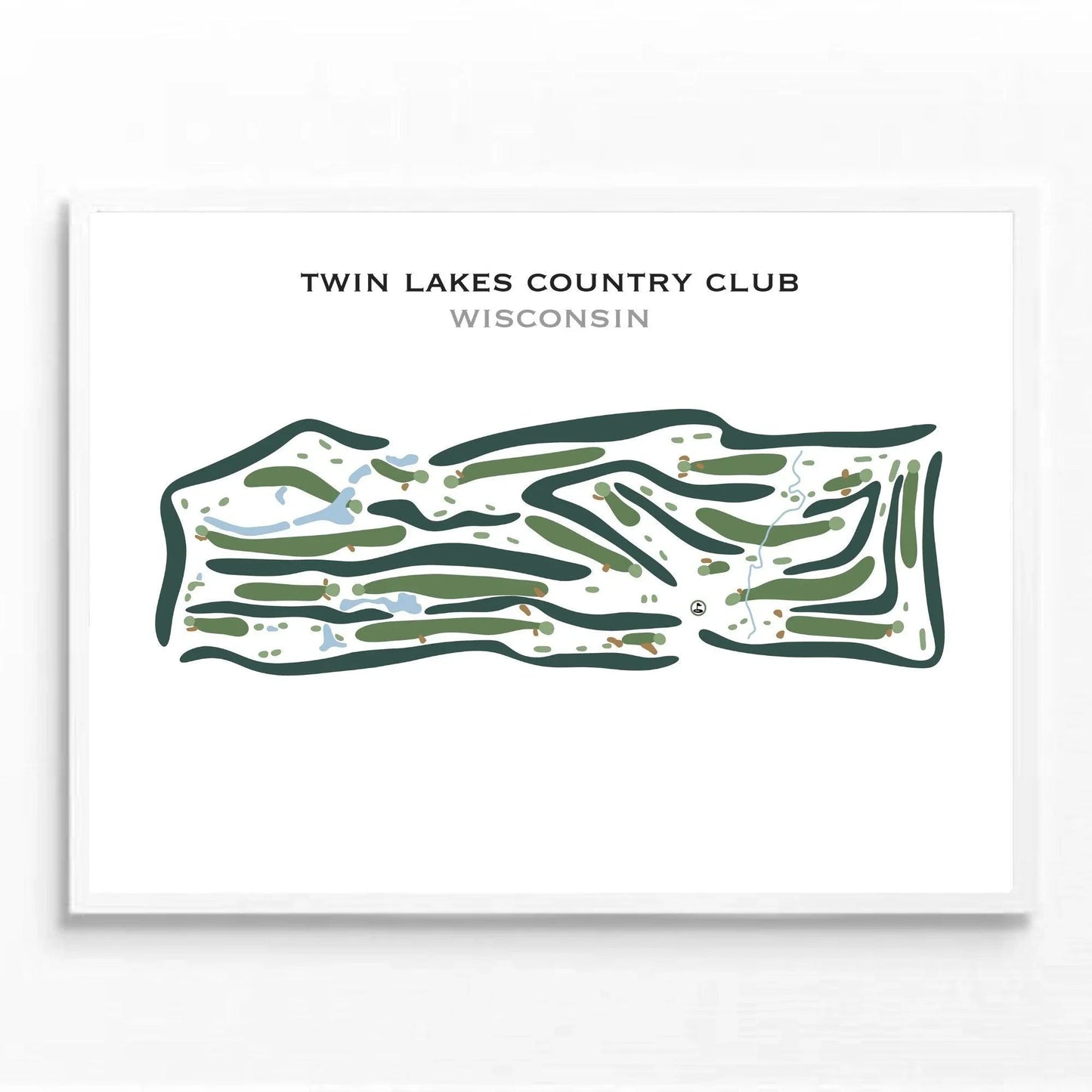 Twin Lakes Country Club, Wisconsin - Printed Golf Courses