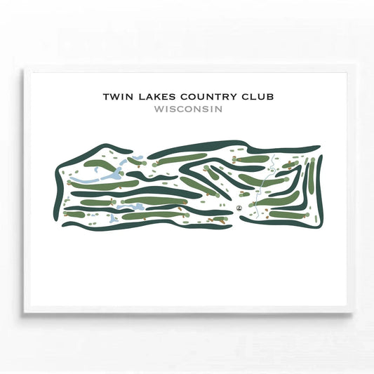 Twin Lakes Country Club, Wisconsin - Printed Golf Courses