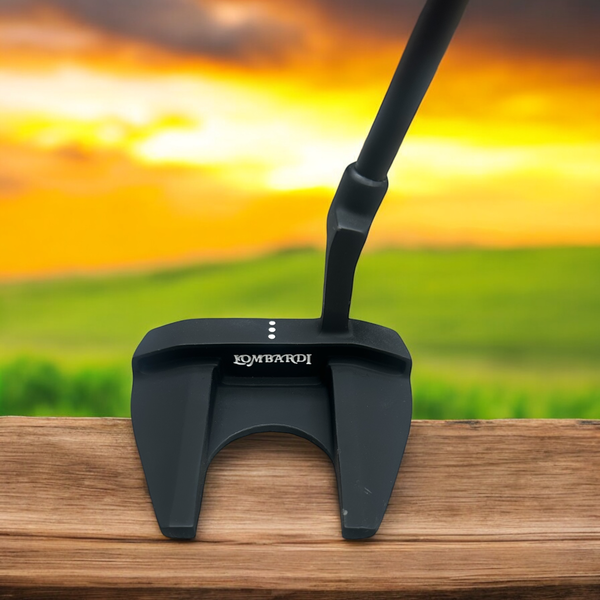 Lombardi Golf Custom Black Matte Left Hand Mallet Golf Putter