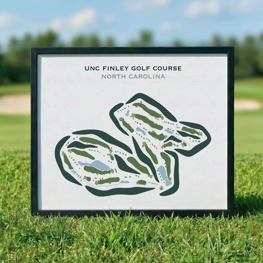 UNC Finley Golf Course, North Carolina - Printed Golf Course