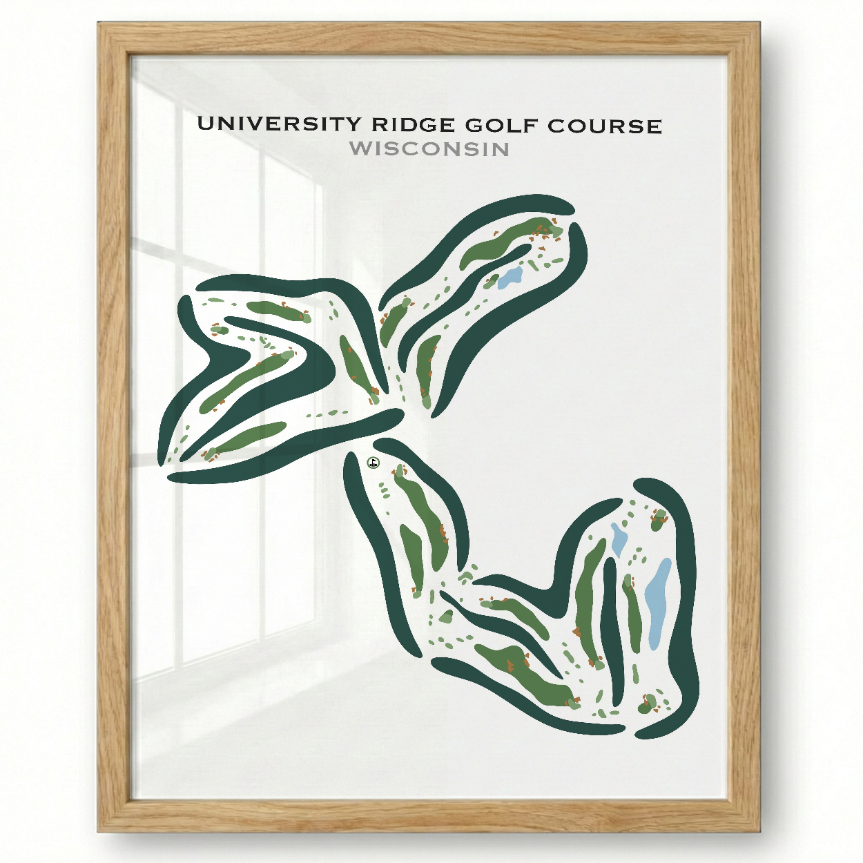 University Ridge Golf Course, Wisconsin - Printed Golf Courses