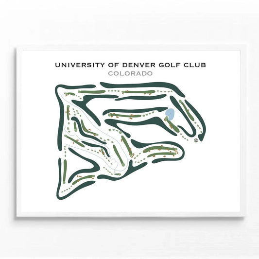 The University of Denver Golf Club, Colorado - Printed Golf Courses