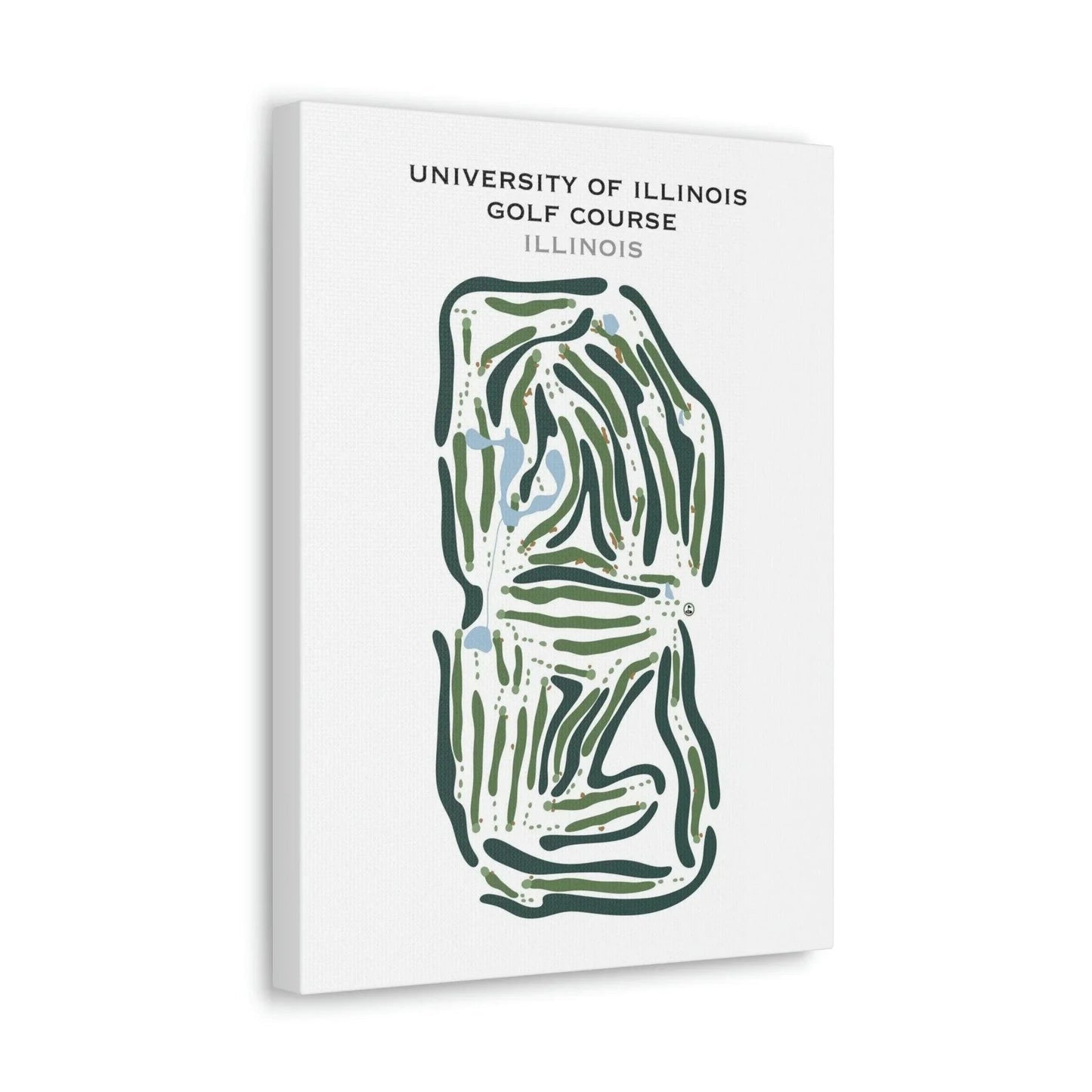 University of Illinois Golf Course, Illinois - Printed Golf Courses