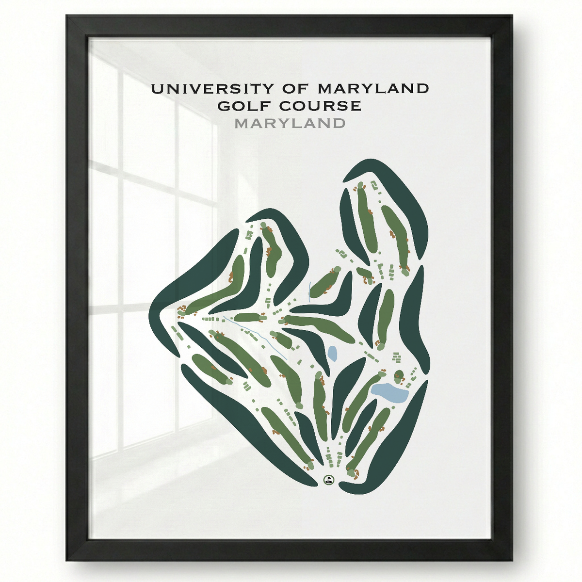 University of Maryland Golf Course, Maryland - Printed Golf Courses