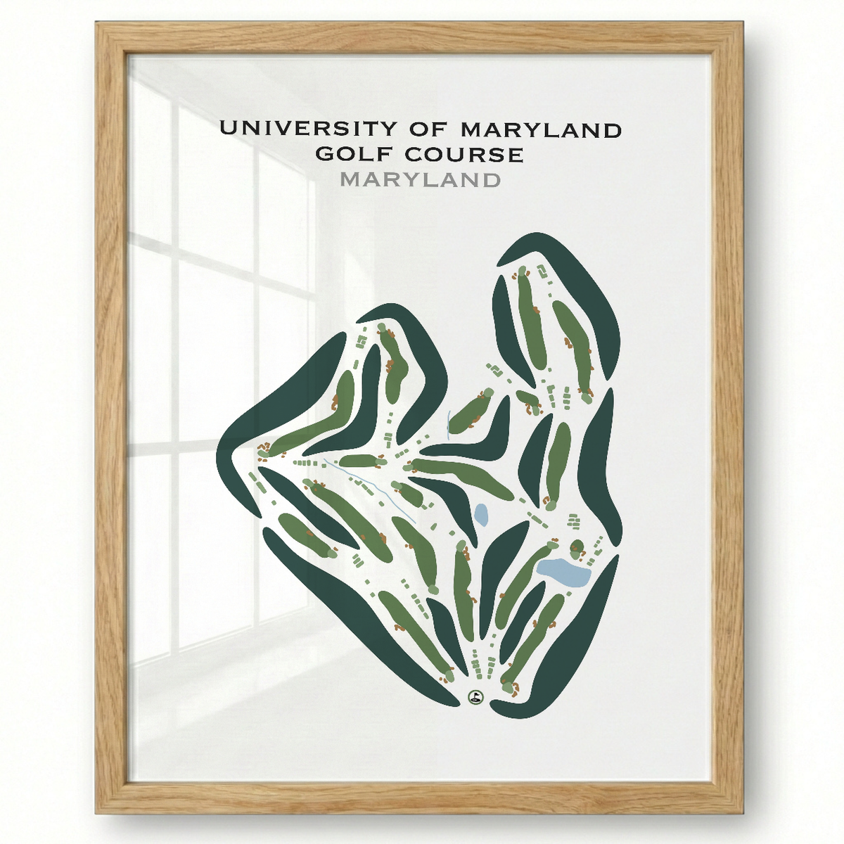 University of Maryland Golf Course, Maryland - Printed Golf Courses