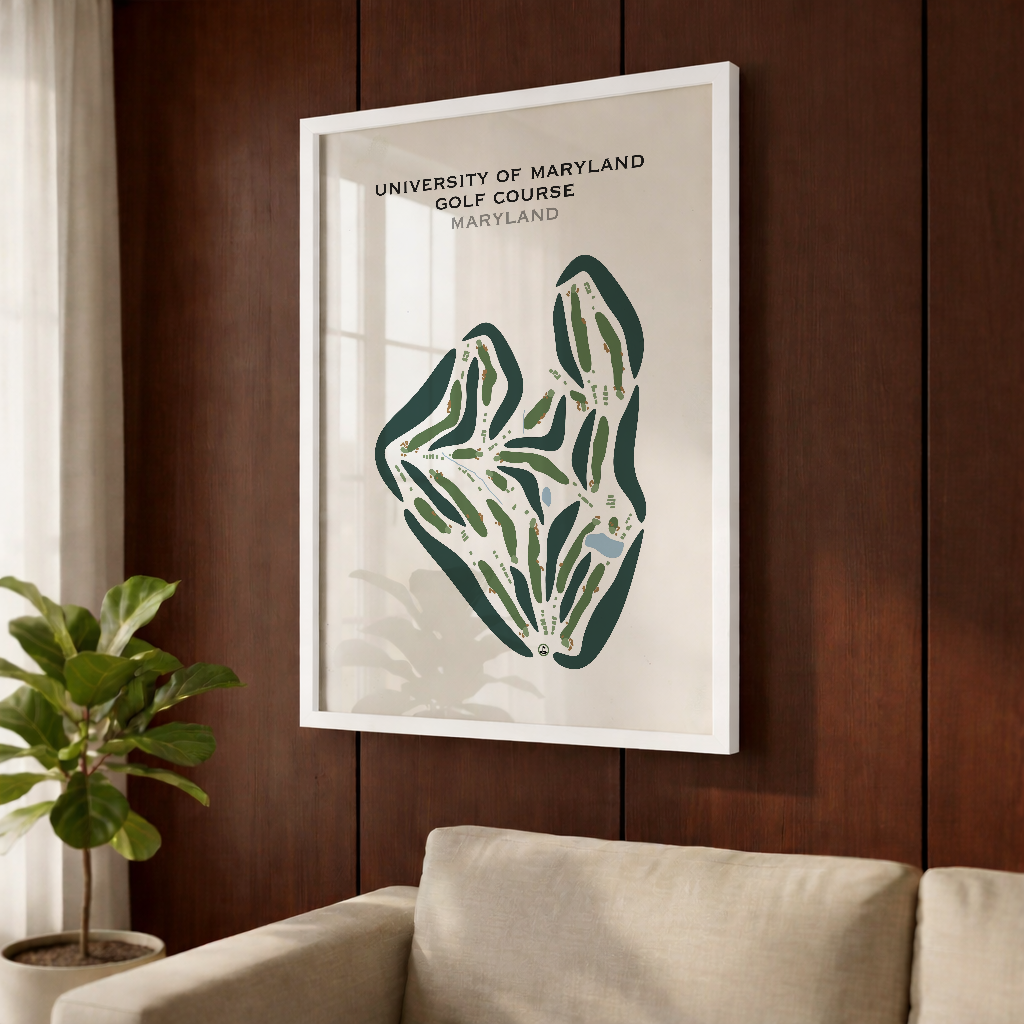 University of Maryland Golf Course, Maryland - Printed Golf Courses