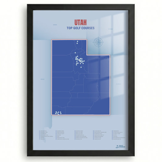 Map of Utah Golf Courses
