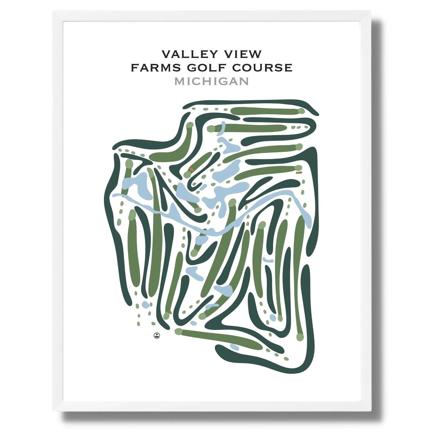 Valley View Farm Golf Course, Michigan - Printed Golf Courses