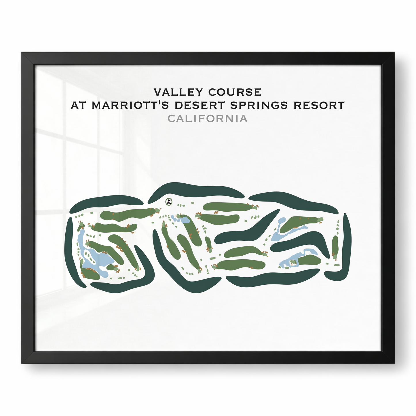 Valley at Marriott's Desert Springs Resort, California - Printed Golf Courses