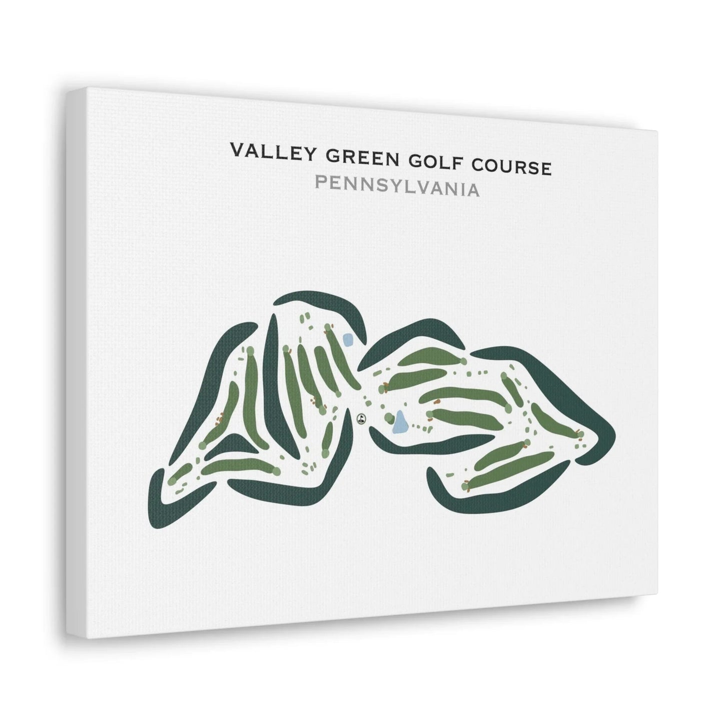 Green Valley Golf Course, Pennsylvania - Printed Golf Courses