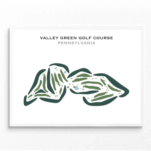 Green Valley Golf Course, Pennsylvania - Printed Golf Courses