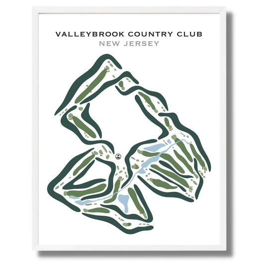 Valleybrook Country Club, New Jersey - Printed Golf Courses