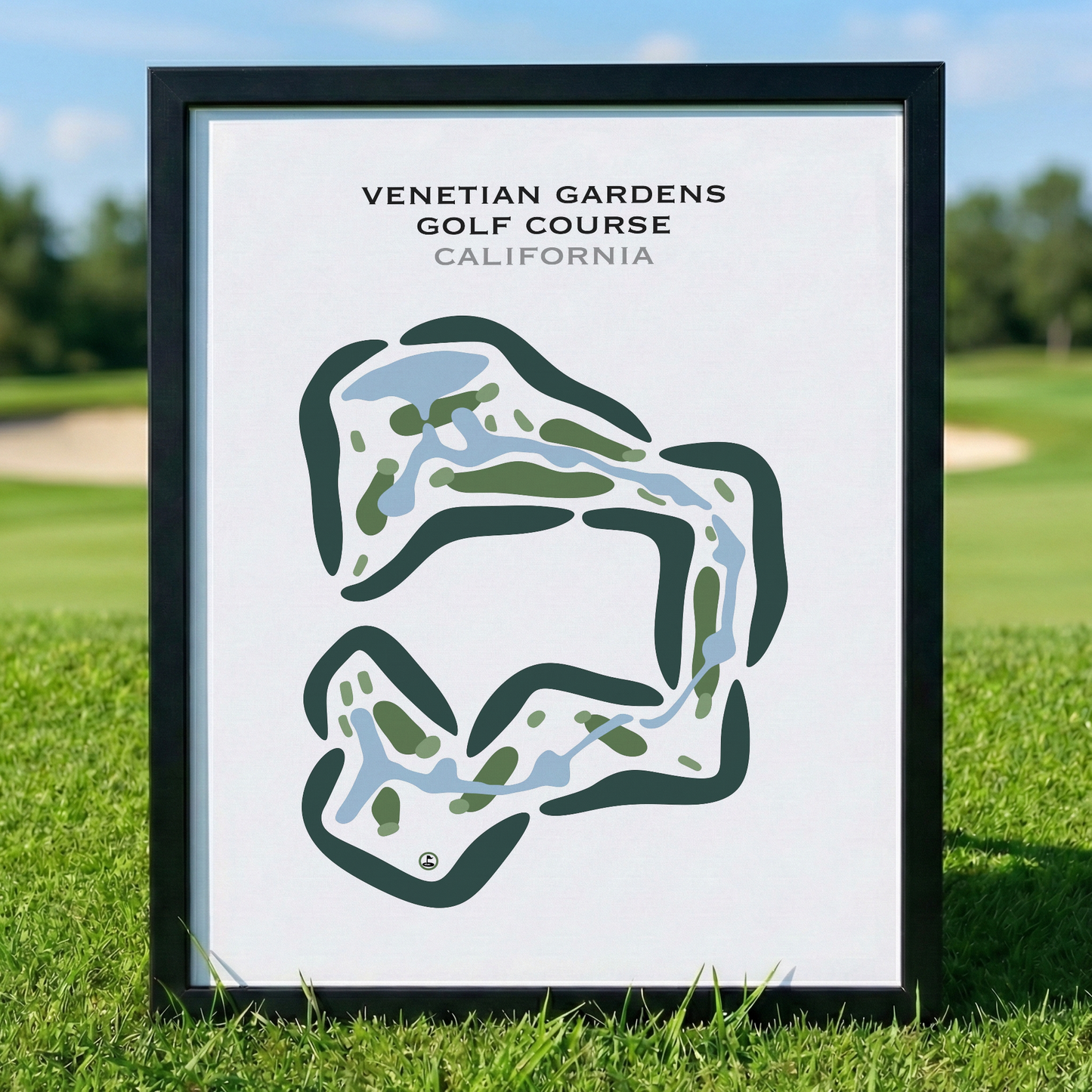 Venetian Gardens Golf Course, California - Printed Golf Courses