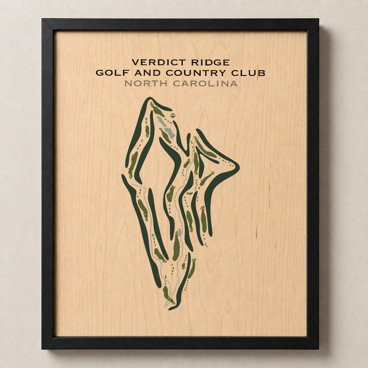 Verdict Ridge Golf & Country Club, North Carolina - Printed Golf Courses