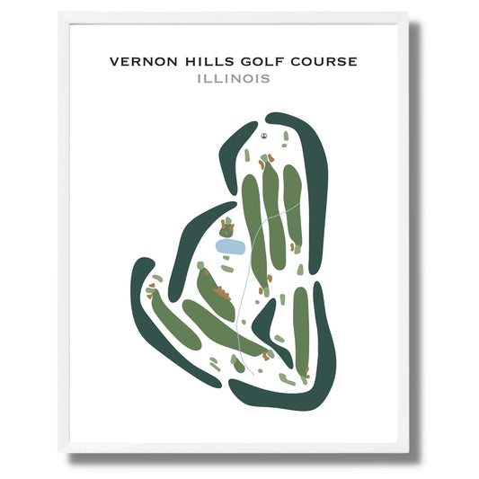 Vernon Hills Golf Course, Illinois - Printed Golf Courses