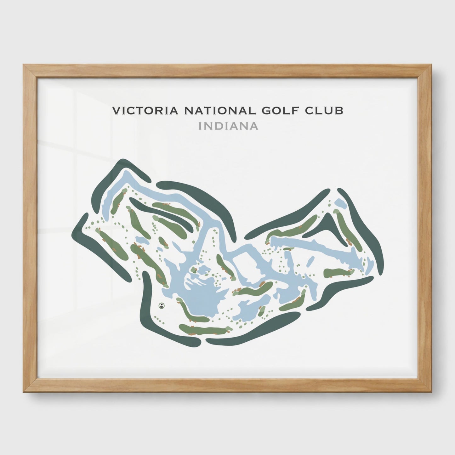 Victoria National Golf Club, Indiana - Printed Golf Courses