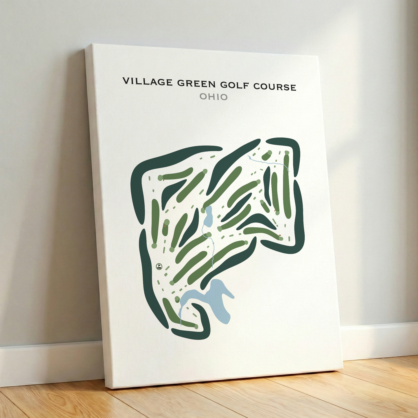 Village Green Golf Course, Ohio - Printed Golf Courses