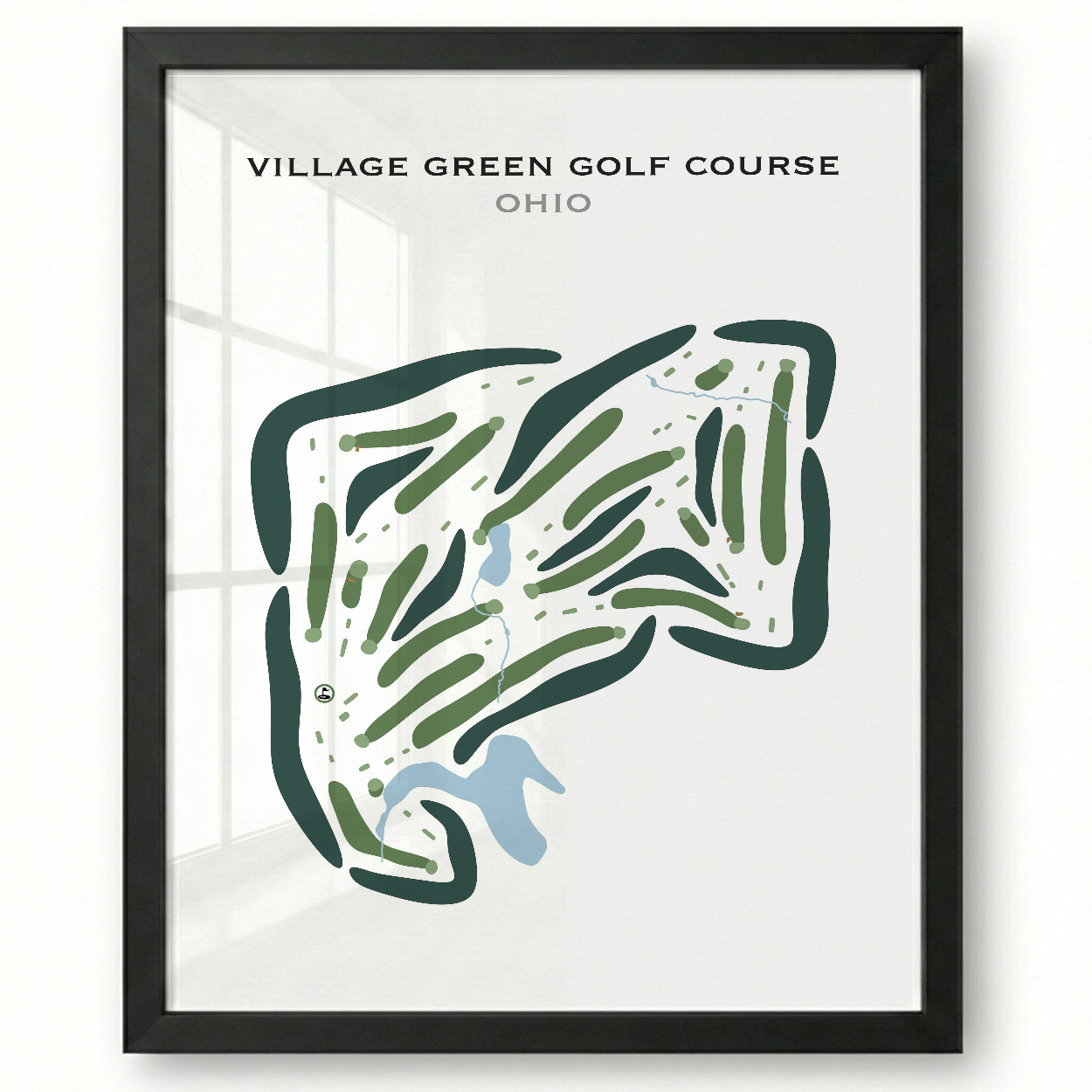 Village Green Golf Course, Ohio - Printed Golf Courses