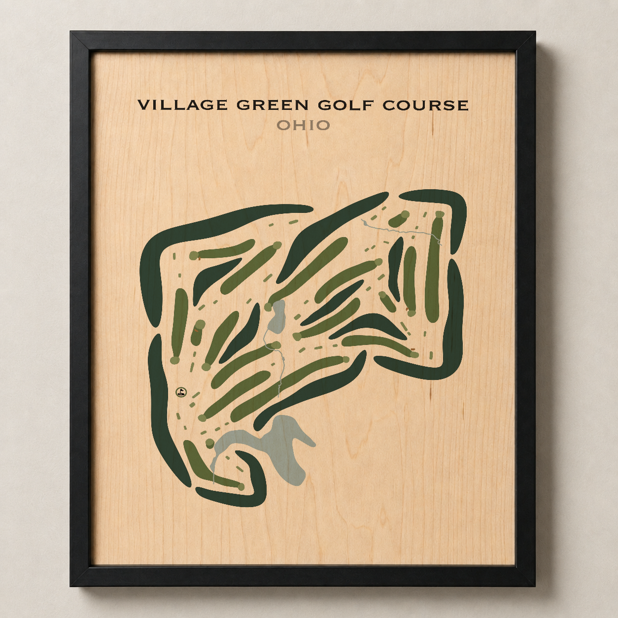 Village Green Golf Course, Ohio - Printed Golf Courses