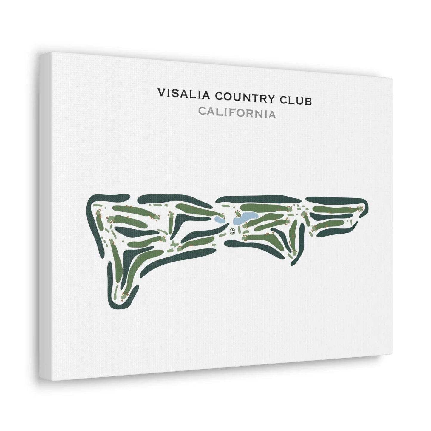 Visalia Country Club, California - Printed Golf Course