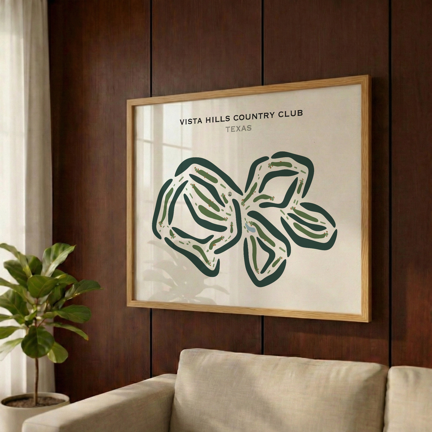 Vista Hills Country Club, Texas - Printed Golf Course