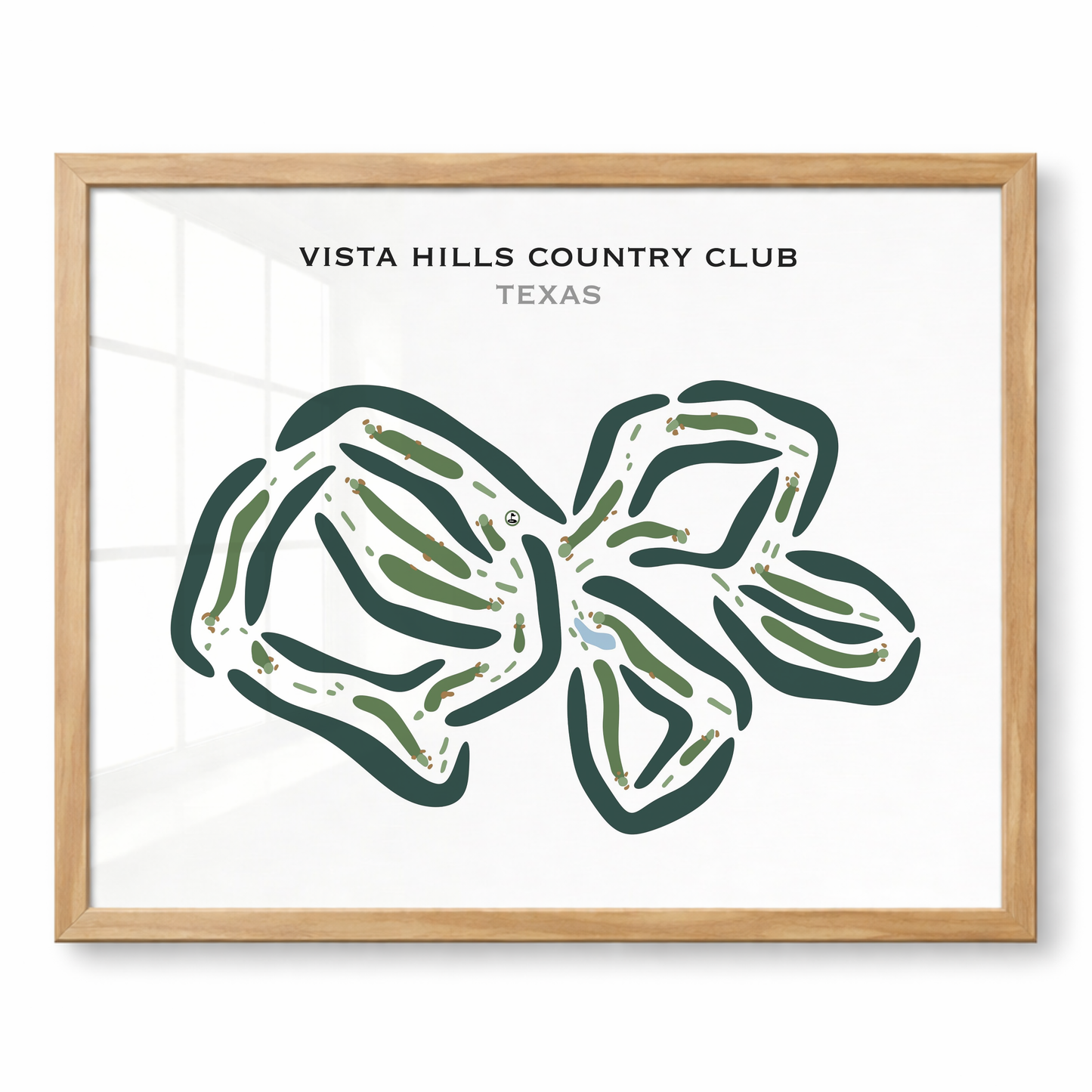 Vista Hills Country Club, Texas - Printed Golf Course