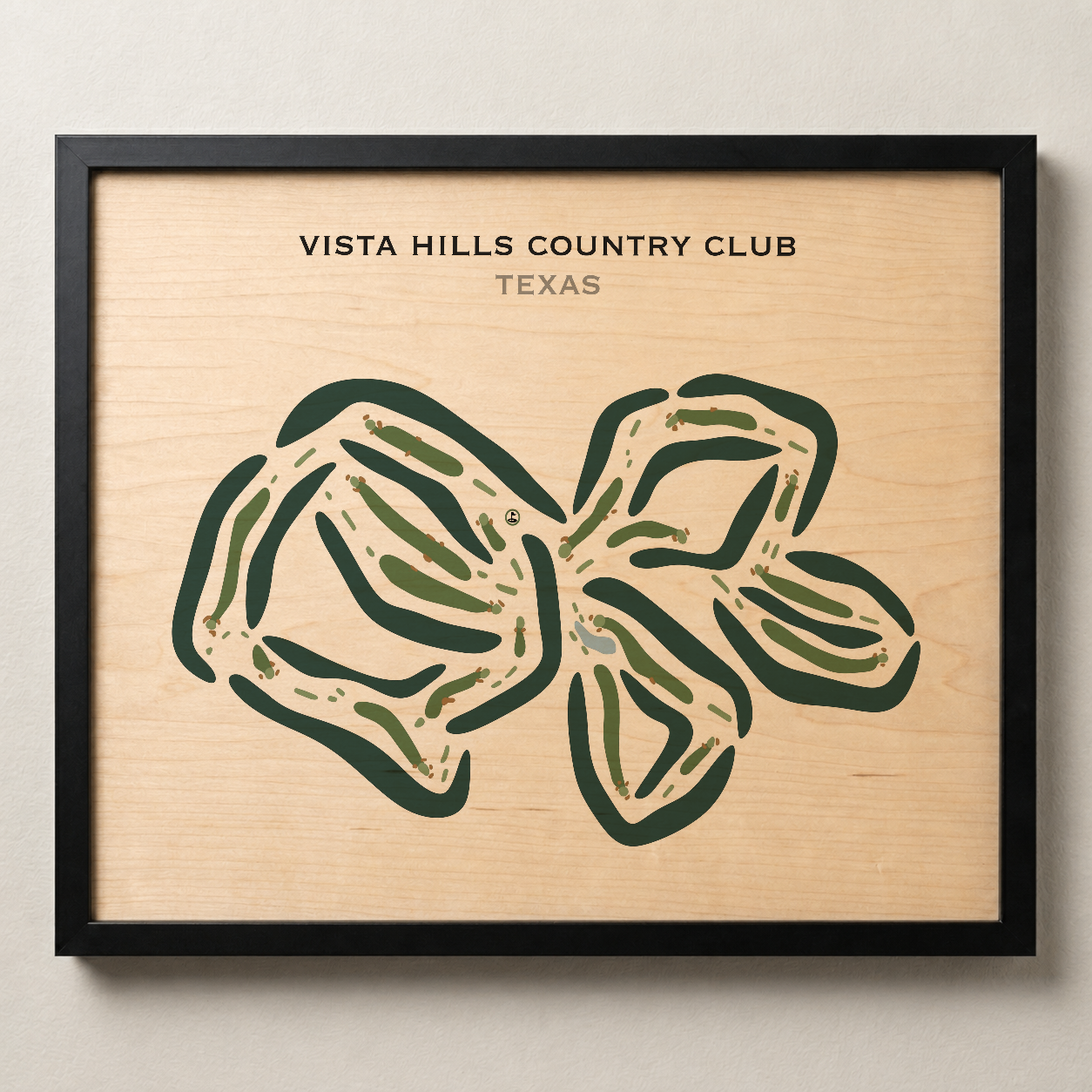 Vista Hills Country Club, Texas - Printed Golf Course