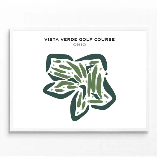 Vista Verde Golf Course, Ohio - Printed Golf Courses