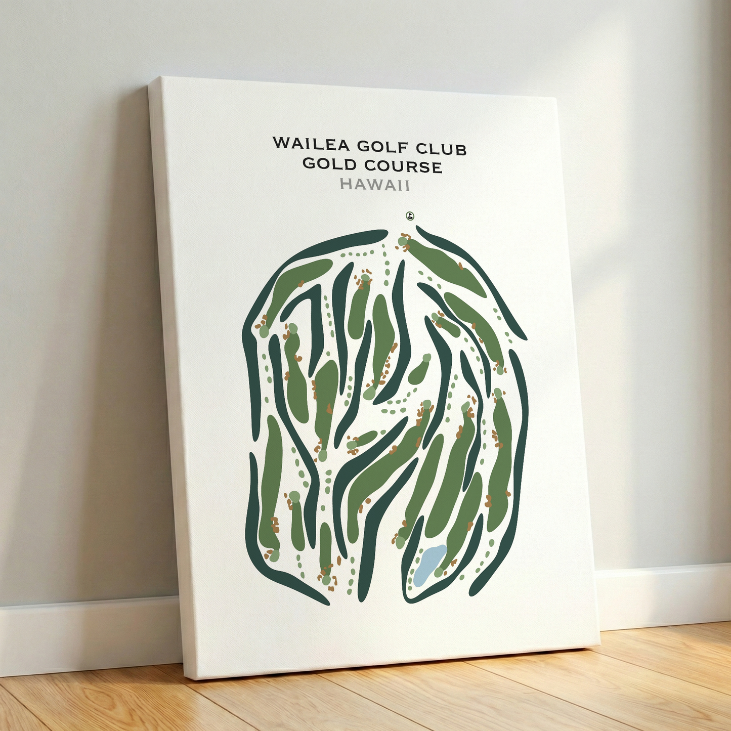 Wailea Golf Club Gold Course, Hawaii - Printed Golf Courses